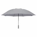 Зонт Ninetygo обратного складывания со светодиодной подсветкой, серый— фото №3