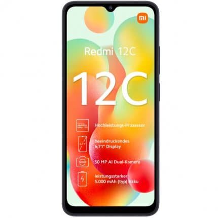 Смартфон Redmi 12C 6.71″ 4Gb, 128Gb, серый графит— фото №1
